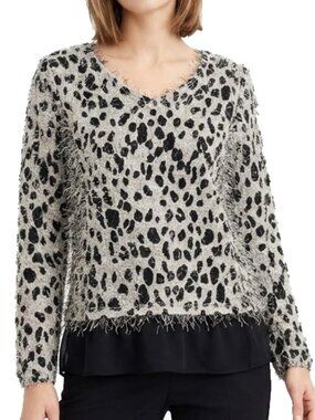 NWT! PB New Collection Blouse Cheetah Print